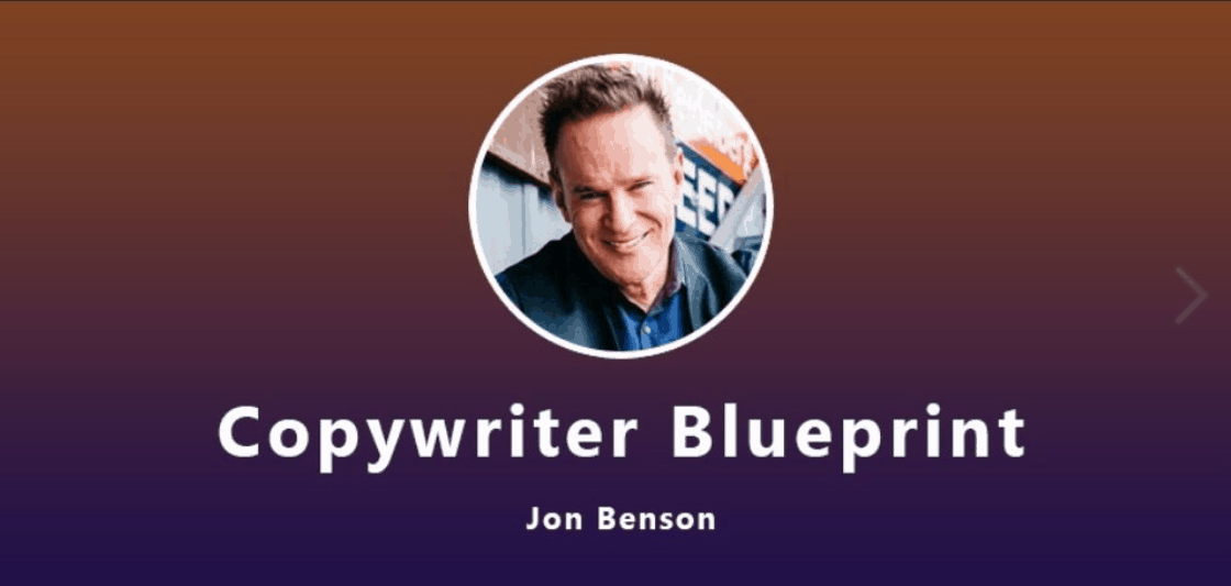Jon Benson - The Copywriter Blueprint