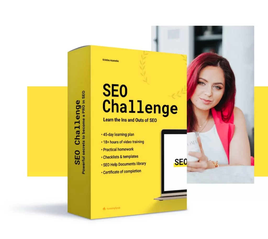 Kristina Azarenko – Seo Challenge sales page
